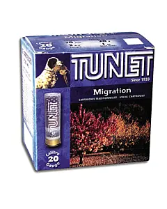 Cartouches Tunet Migration Calibre 20/70