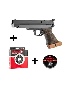 Pack Pistolet A Plombs Gamo Compact Calibre 4,5 mm