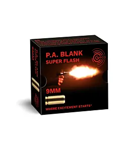 Balles à Blanc 9mm Pistolet Geco Super Flash 