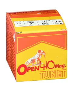 Cartouches Tunet Open 410/76 Subsonique Calibre 12mm