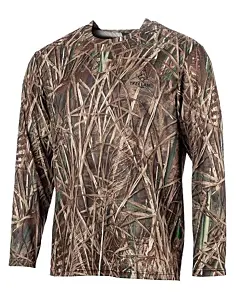 T-shirt De Chasse Manches Longues Treeland Camo Roseaux