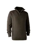 Pull De Chasse Col Zip Deerhunter Sheffield Dark Elm