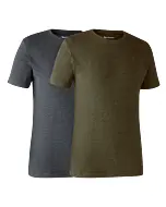 Lot De 2 Tee Shirt Deerhunter Adventure Green Melange