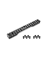 Rail en Acier Carbon 0 MOA pour Carabine Bergara - Action Longue